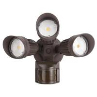 Morris 30 Watt 120/277 Volt Bronze 5000K Daylight LED Security Light with Motion Sensor