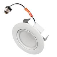 Morris 4" 10 Watt 120 volt Medium Screw Base 3000K Dimmable LED Gimbal Recessed Retrofit Kit