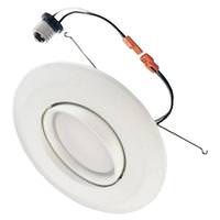 Morris 5"-6" 15 Watt 120 volt Medium Screw Base 3000K Dimmable LED Gimbal Recessed Retrofit Kit