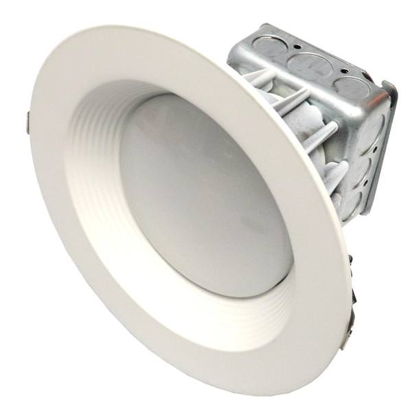 8" 25 Watt 120/277 volt 4000K Dimmable LED Recessed New Construction Kit