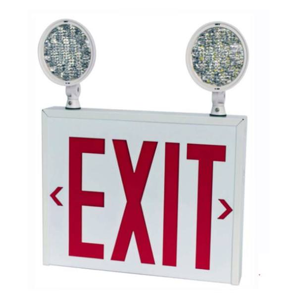 120/277 volt White New York City Code Compatible LED Exit Sign