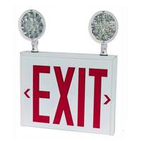 Morris 120/277 volt White New York City Code Compatible LED Exit Sign