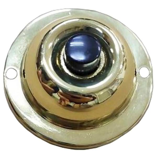 1.8" Brass Finish Unlit Doorbell Button