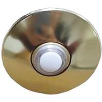 Morris 1.8" Gold Finish Lit Doorbell Button