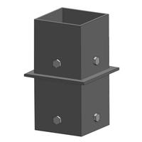 Morris 5" Square Powder Coated Pole Bullhorns for Pole Mount Applications