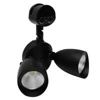 naturaLED 20 watt 120 volt Black 5000K Daylight Non-Dimmable LED Security Light with Motion Sensor