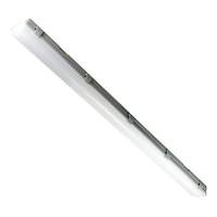 naturaLED 4' 28 watt 120/277 volt 5000K Daylight  LED Gray Dimmable Vapor Tight Light Fixture