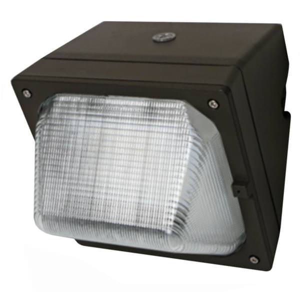 28 watt 120/277 volt 5000K Daylight Bronze Dimmable LED Wall Pack with Photocell
