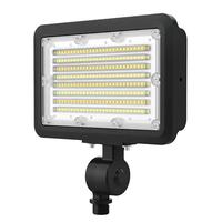 naturaLED Selectable watt 120/277 volt CCT Selectable Black Finish LED Flood Light Fixture