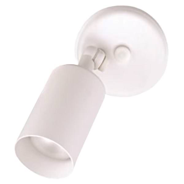 White 120 volt Single Cylinder Bullet Outdoor Flood Light