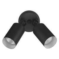 Nicor Black 120 volt Double Cylinder Bullet Outdoor Flood Light