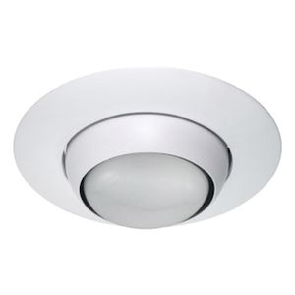 6" White Recessed Eyeball Trim