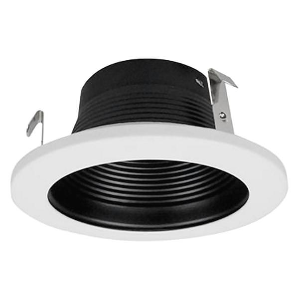4" White Recessed Baffle Trim