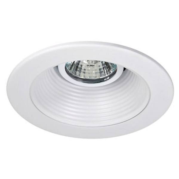 4" White Recessed Baffle Trim