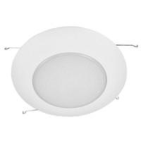 Nicor 6" White Albalite Lens Downlight Trim