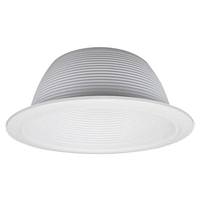 Nicor 6" White Recessed Baffle Trim