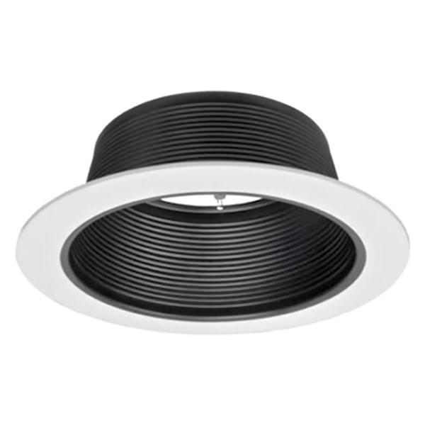 6" White Recessed Baffle Trim