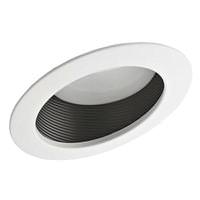Nicor 6" White Baffle Trim