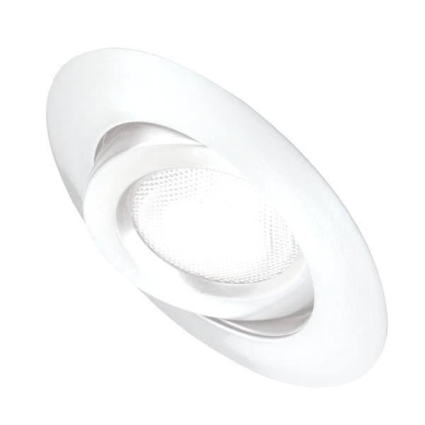 6" White Gimbal Ring Trim