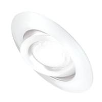Nicor 6" White Gimbal Ring Trim