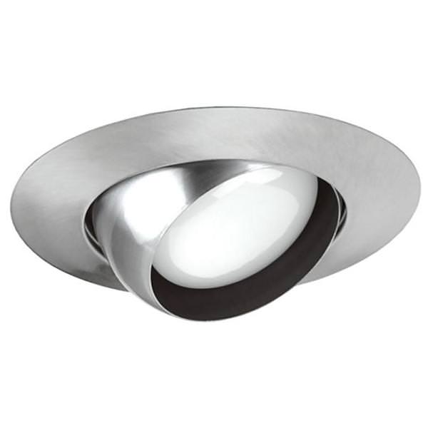 6" Nickel Recessed Eyeball Trim