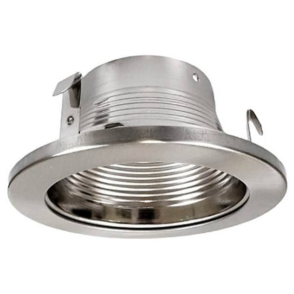 4" Nickel Recessed Baffle Trim