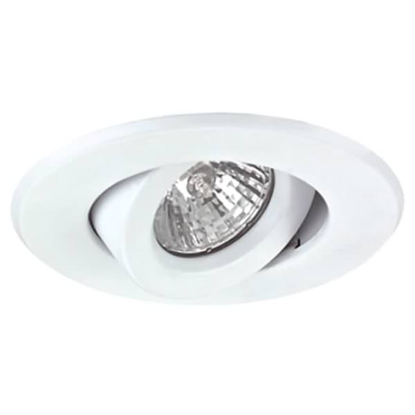 4" White Gimbal Ring Trim
