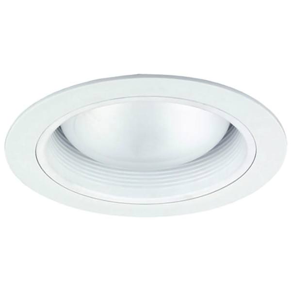 6" White Baffle Trim
