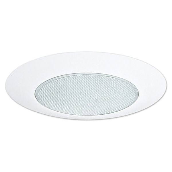 6" White Albalite Lens Trim