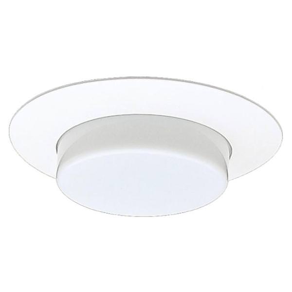 6" White Drop Opal Lens Trim