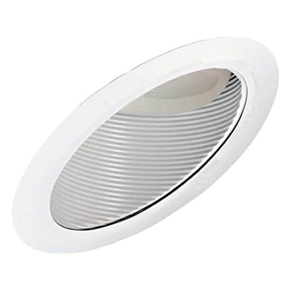 6" White Baffle Trim
