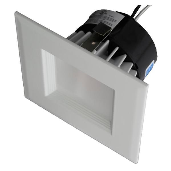 4" 11 watt 120 volt 3000K Dimmable LED Square Downlight