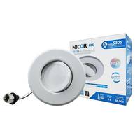 Nicor 5"-6" 12.5 watt 120 volt 2700K Gimbal LED Downlight