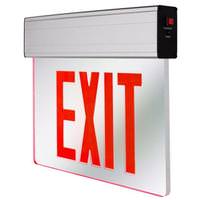 Nicor 2.3 watt 120/277 volt Mirrored / Red LED Exit Light