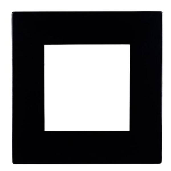 4" Black Downlight Trim