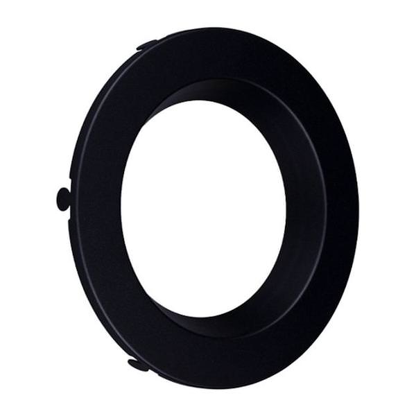 4" Black Recessed Downlight Trim