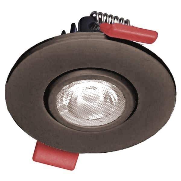 2" 4.8 watt 120 volt 3000K Dimmable LED Gimbal Downlight