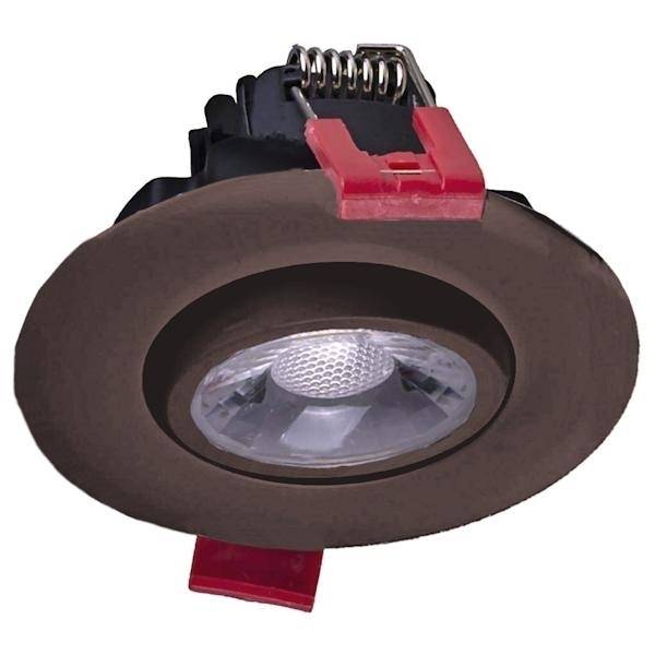 3" 7.9 watt 120 volt 3000K Dimmable LED Gimbal Downlight