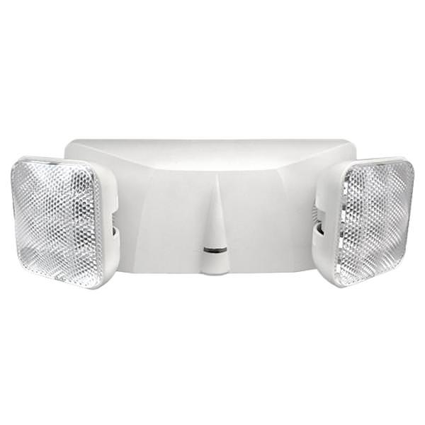 10" 2.4 watt 120/277 volt White LED Emergency Light with Remote