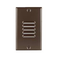 Nicor 1 watt 120 volt 2700K Verical Louvered Oil-Rubbed Bronze Photocell Dimmable LED Step Light