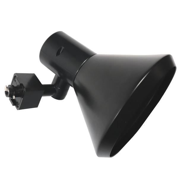 250 watt Max 120 volt BR40/PAR38 Black Cone Track Light
