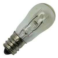 3 watt 120 volt S6 Candelabra Screw Base Clear