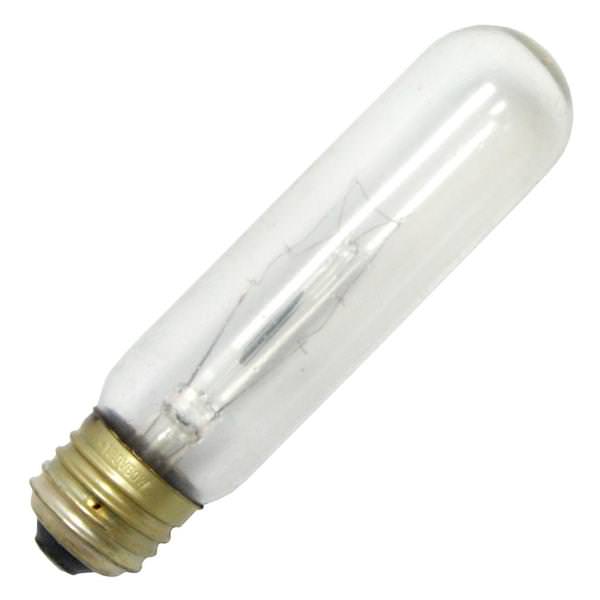 60 watt 130 volt T10 Medium Screw Base Clear Silicone Coated Showcase Lamp