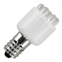 Norman 1.8 watt 28 volt S6 Candelabra Screw Base Green Vibration Resistant LED