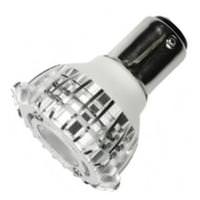 3 watt 12 volt R12 Single Contact Bayonet Base 3000K Natural White LED