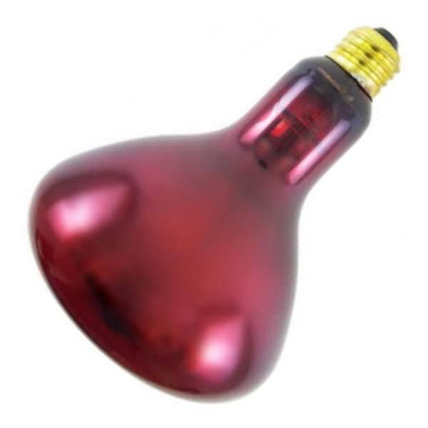 250 watt 230 volt R40 Medium Screw Base Red