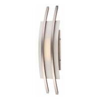 Nuvo Lighting 1 LED Module Brushed Nickel with Frosted Glass Wall Sconce