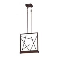 View 2 Light Patina Bronze Frosted Glass Shade LED Island Pendant Light Fixture