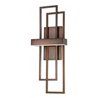 Nuvo Lighting 1 Light LED Hazel Bronze Frosted Glass Shade Wall Sconce Light Fixture