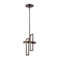 Nuvo Lighting 1 Light Hazel Bronze Frosted Glass Shade LED Mini Pendant Light Fixture